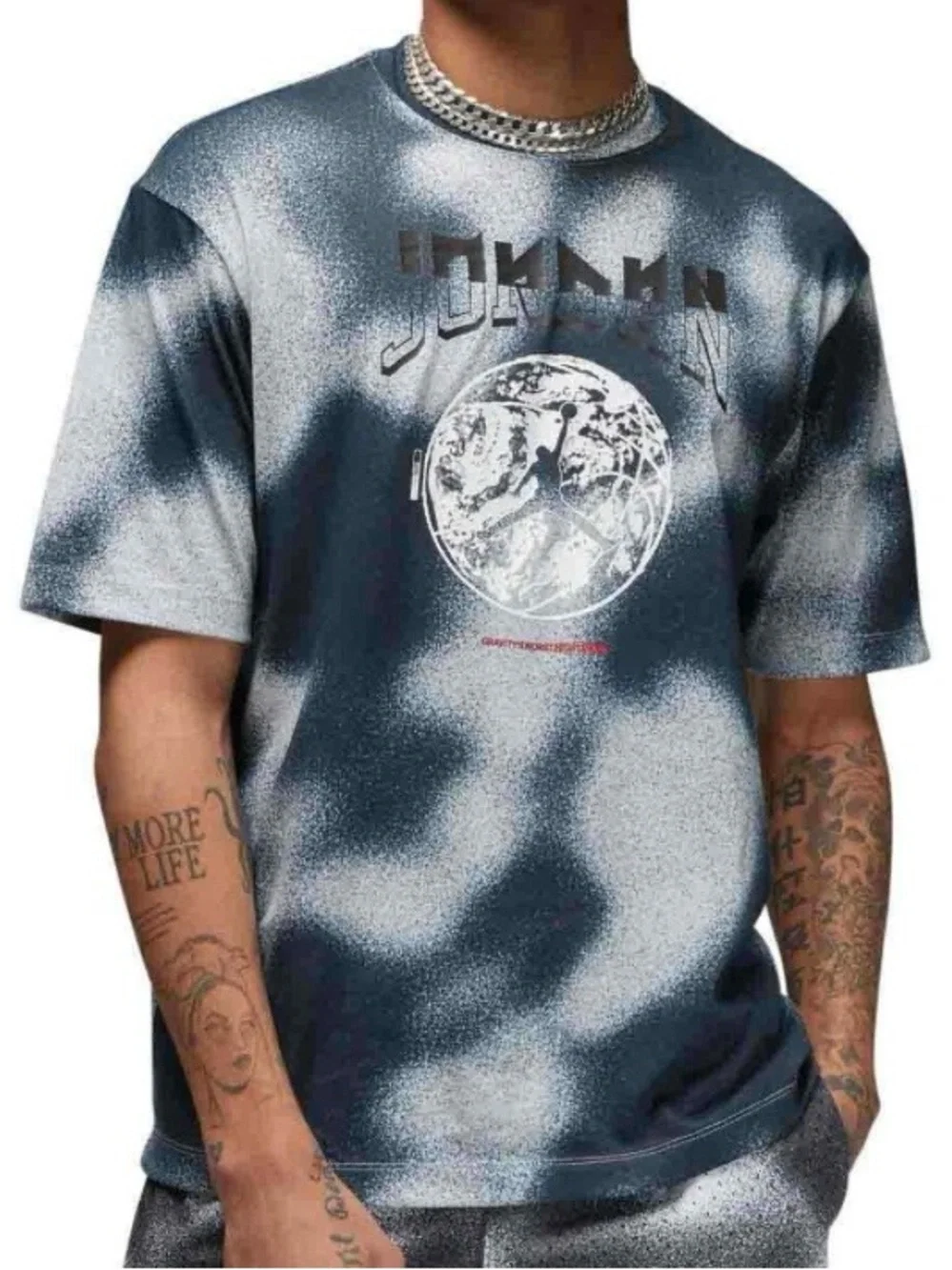 Jordan Sport Anthracite Dark Smoke Gray Graphic Tee Size XL #FB7448-066 Retro